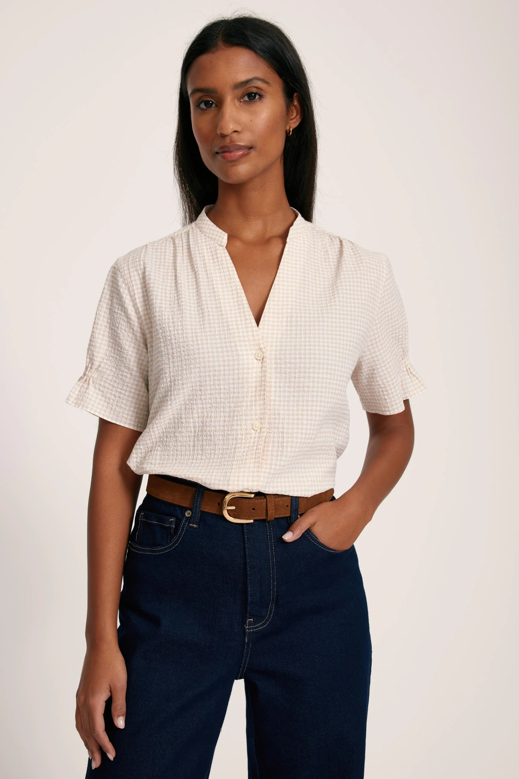 Abney Seersucker Blouse - Image 2