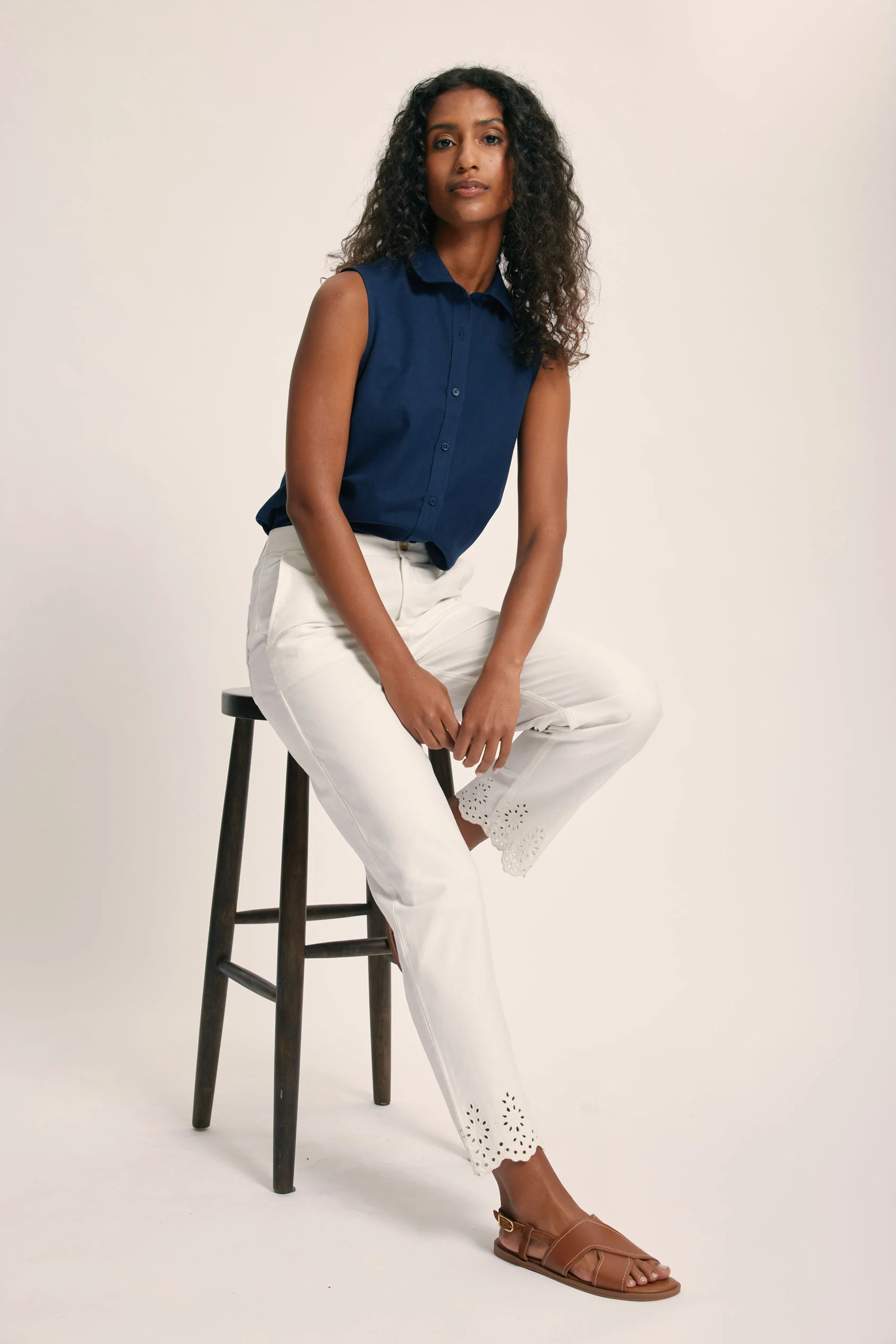 Amery Broderie Trousers - Image 4