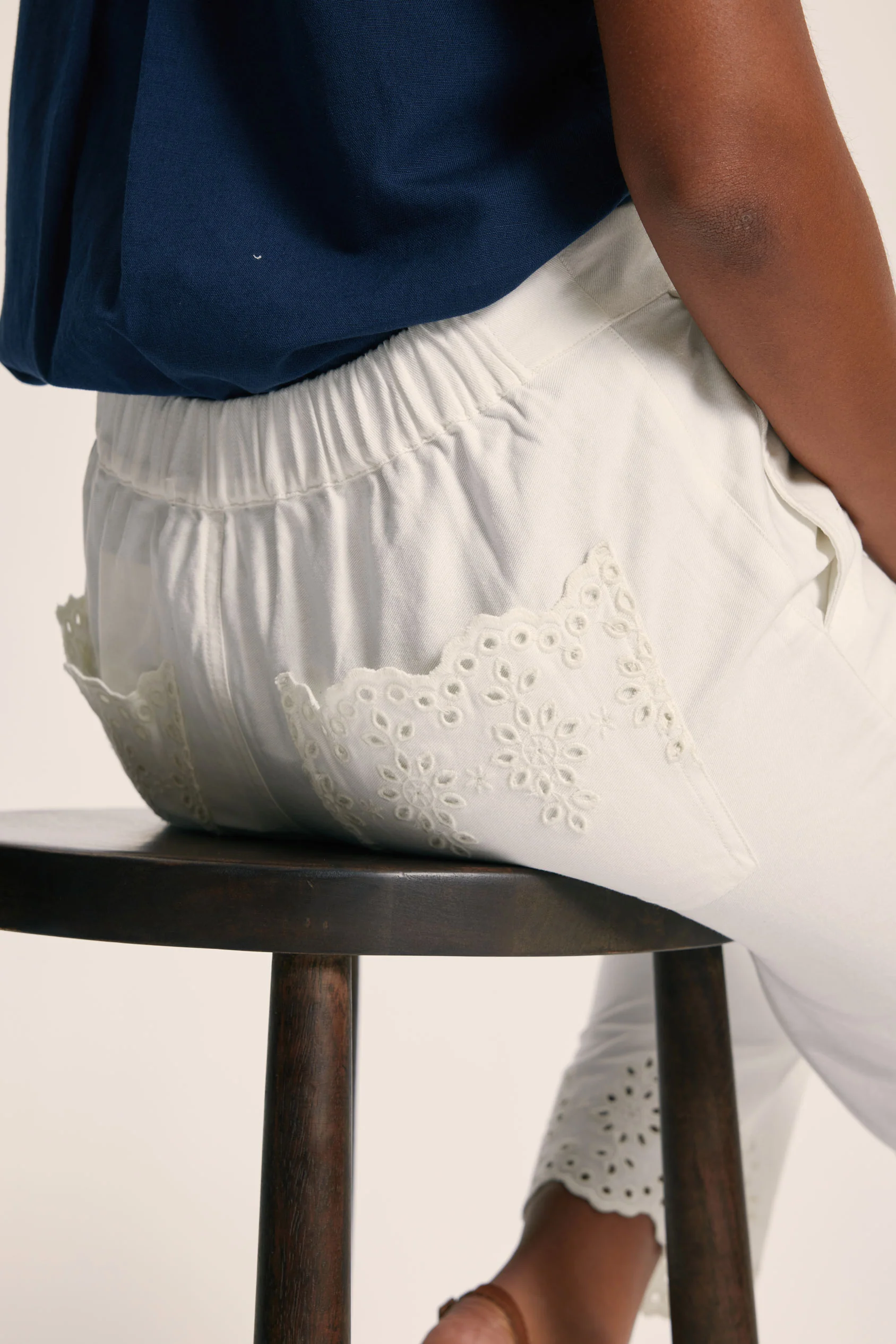 Amery Broderie Trousers - Image 5