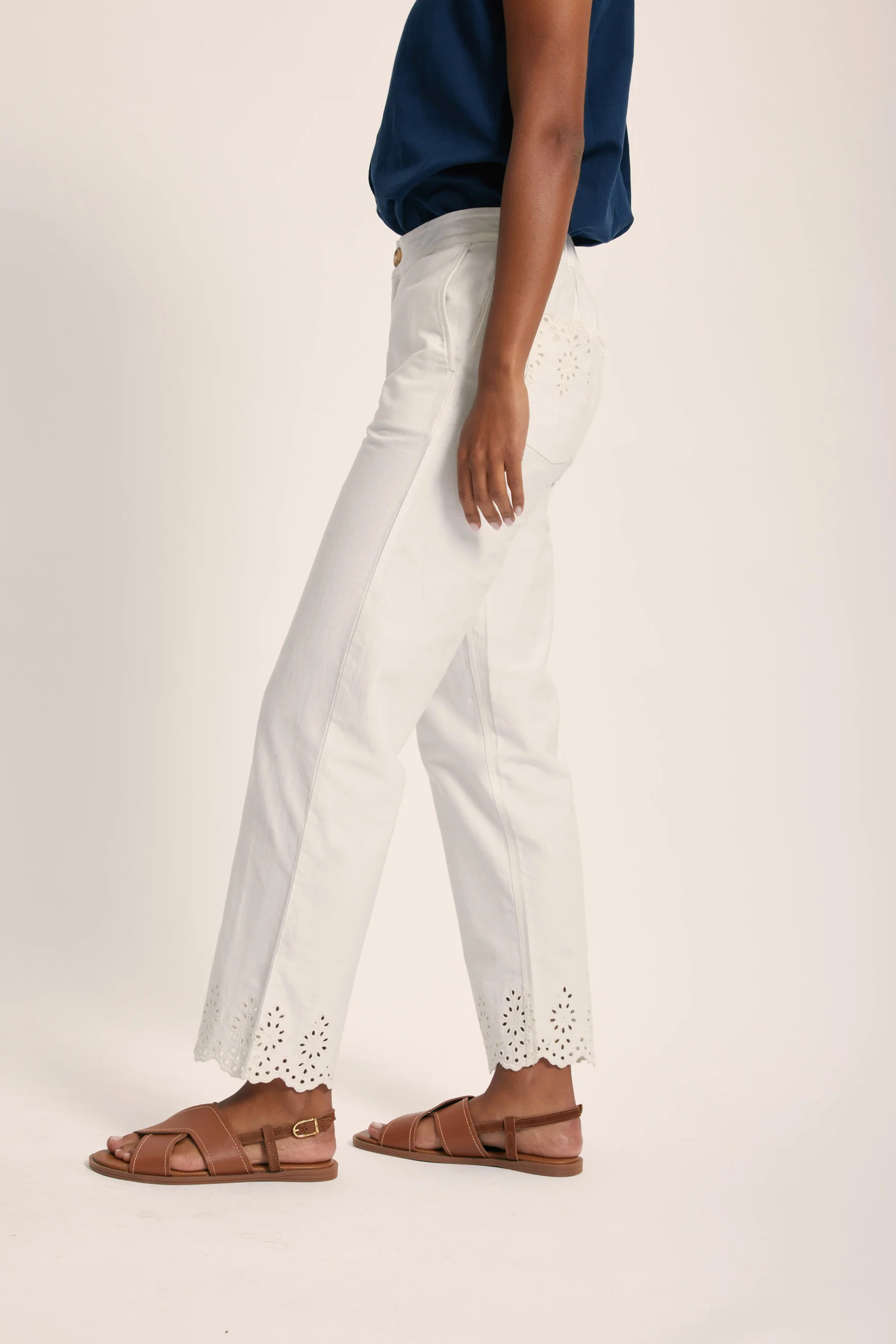 Amery Broderie Trousers - Image 6