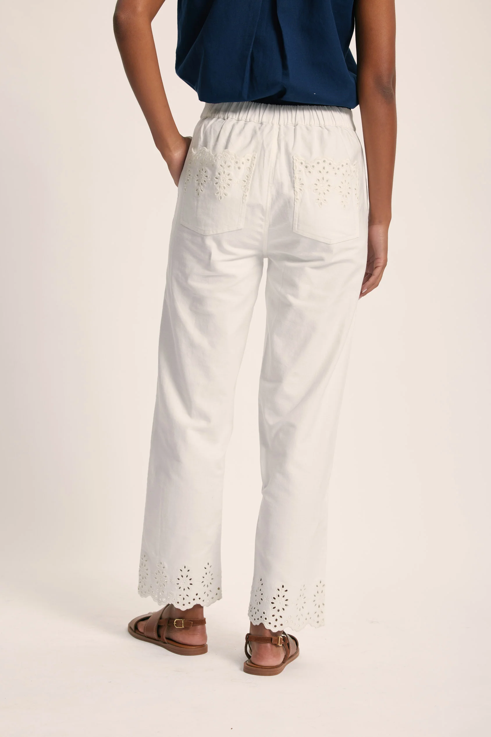 Amery Broderie Trousers - Image 8
