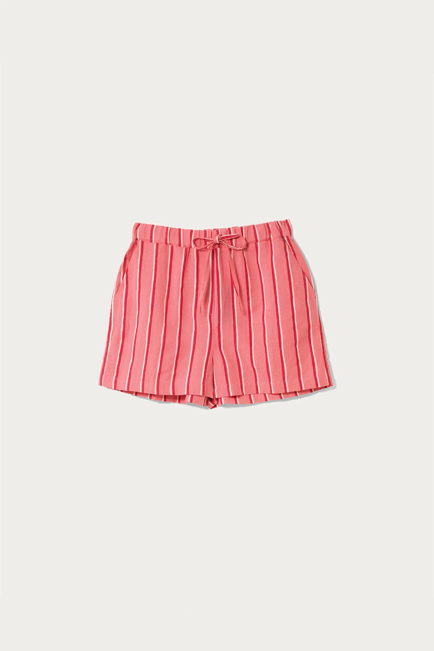 Bodiam Pink Painted Stripe Shorts - Image 8