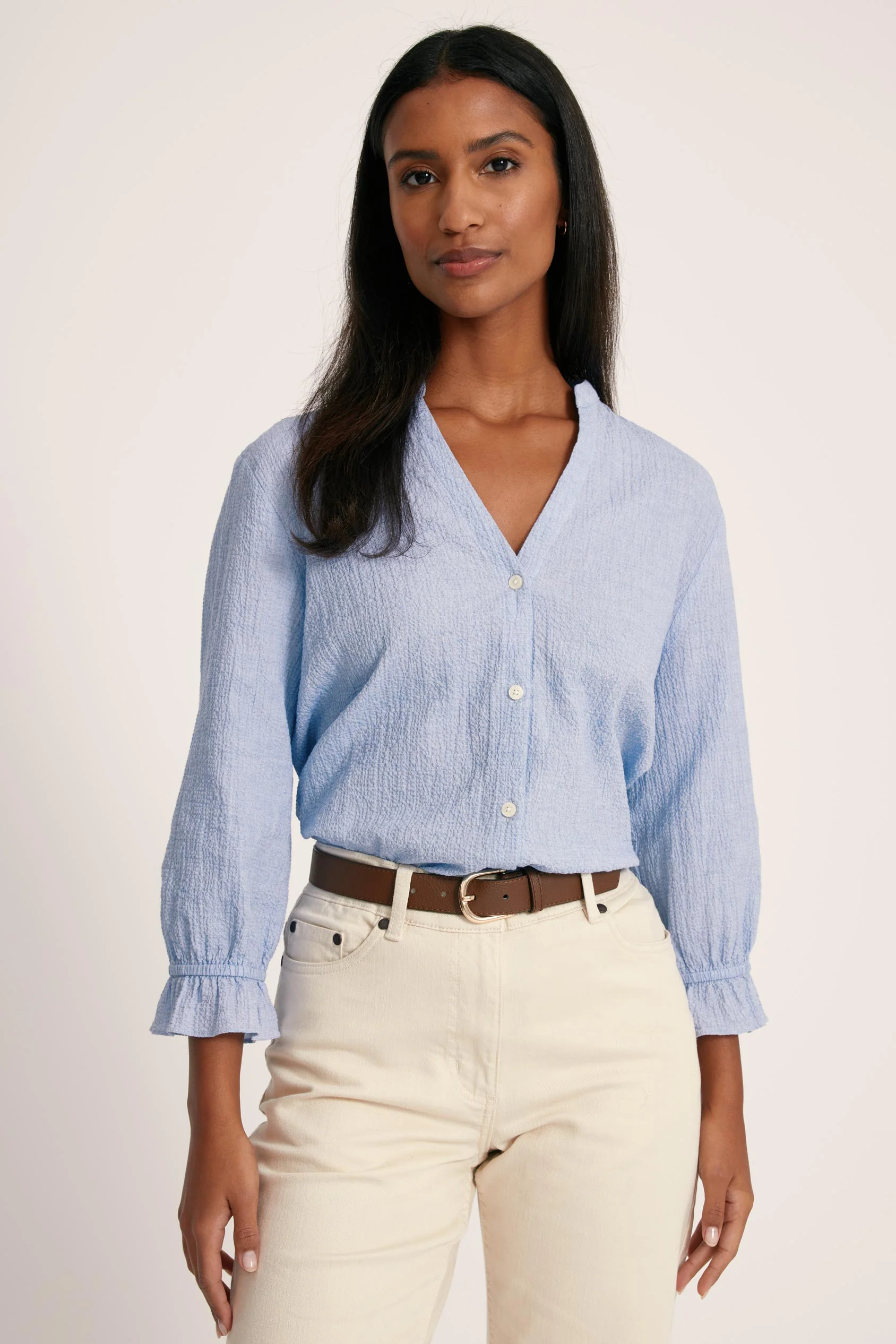 Clement Seersucker Blouse - Image 3