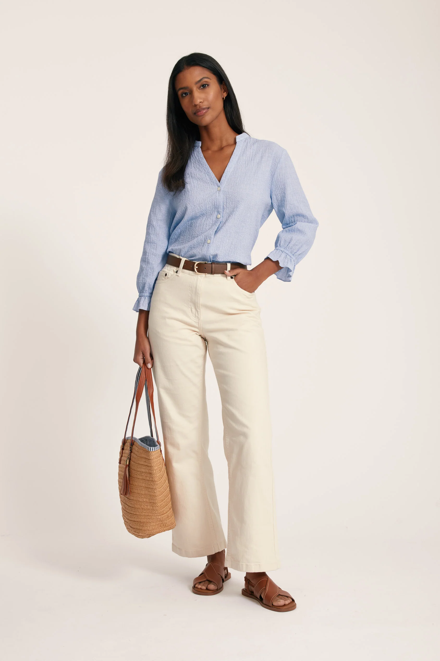 Clement Seersucker Blouse - Image 4
