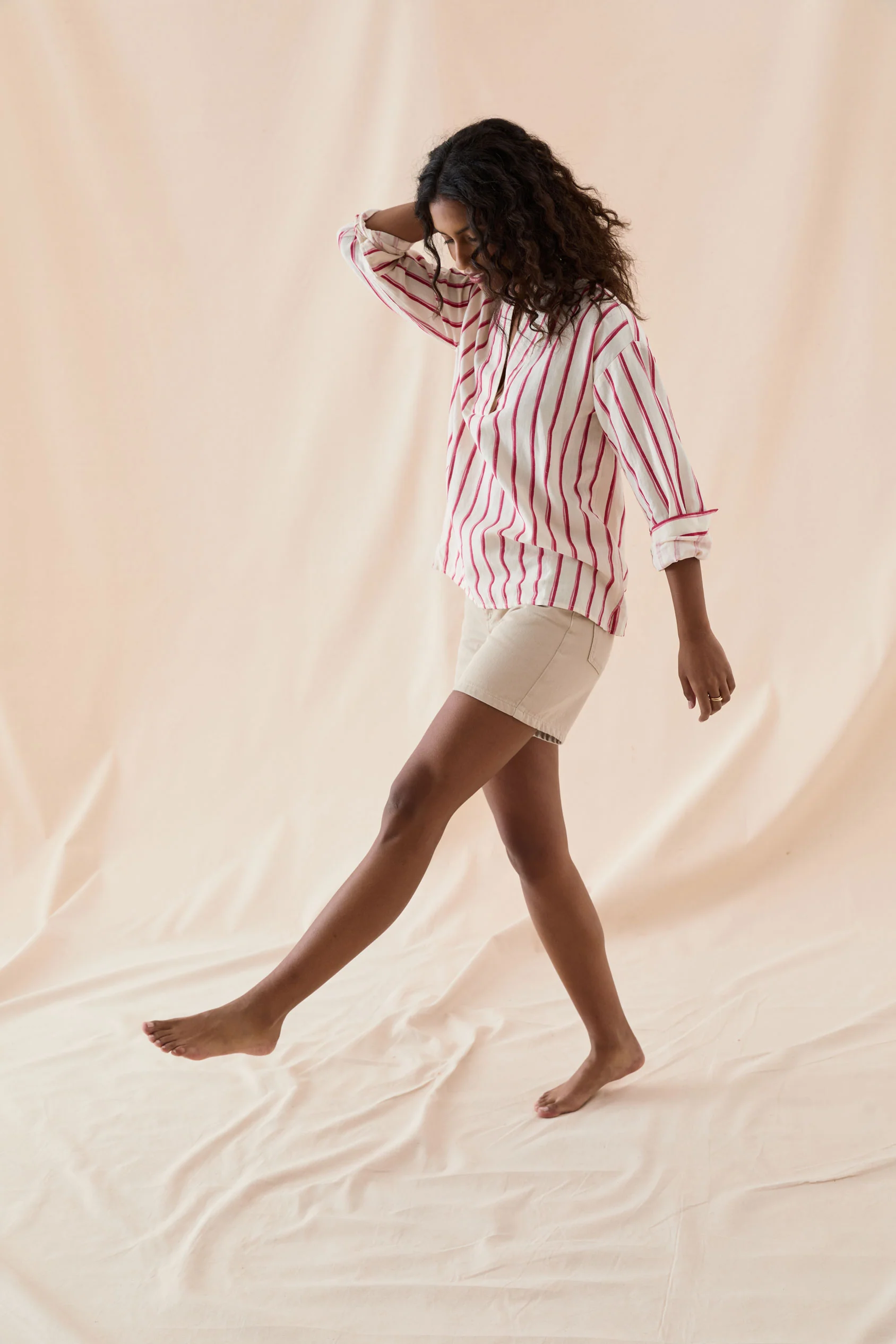 Falmer Painted Stripe Popover Top - Image 6