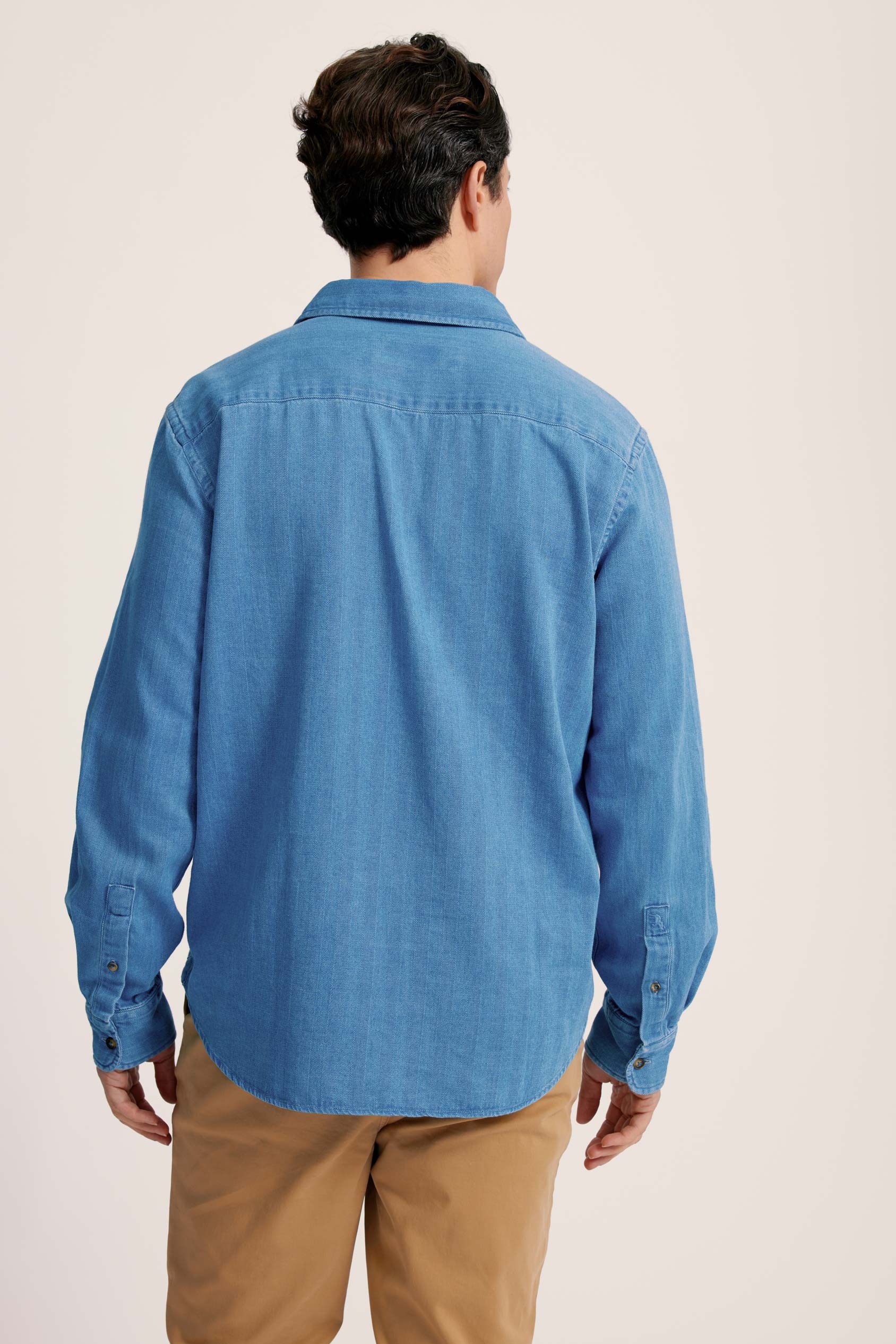 Harrison Herringbone Deckshirt - Image 7