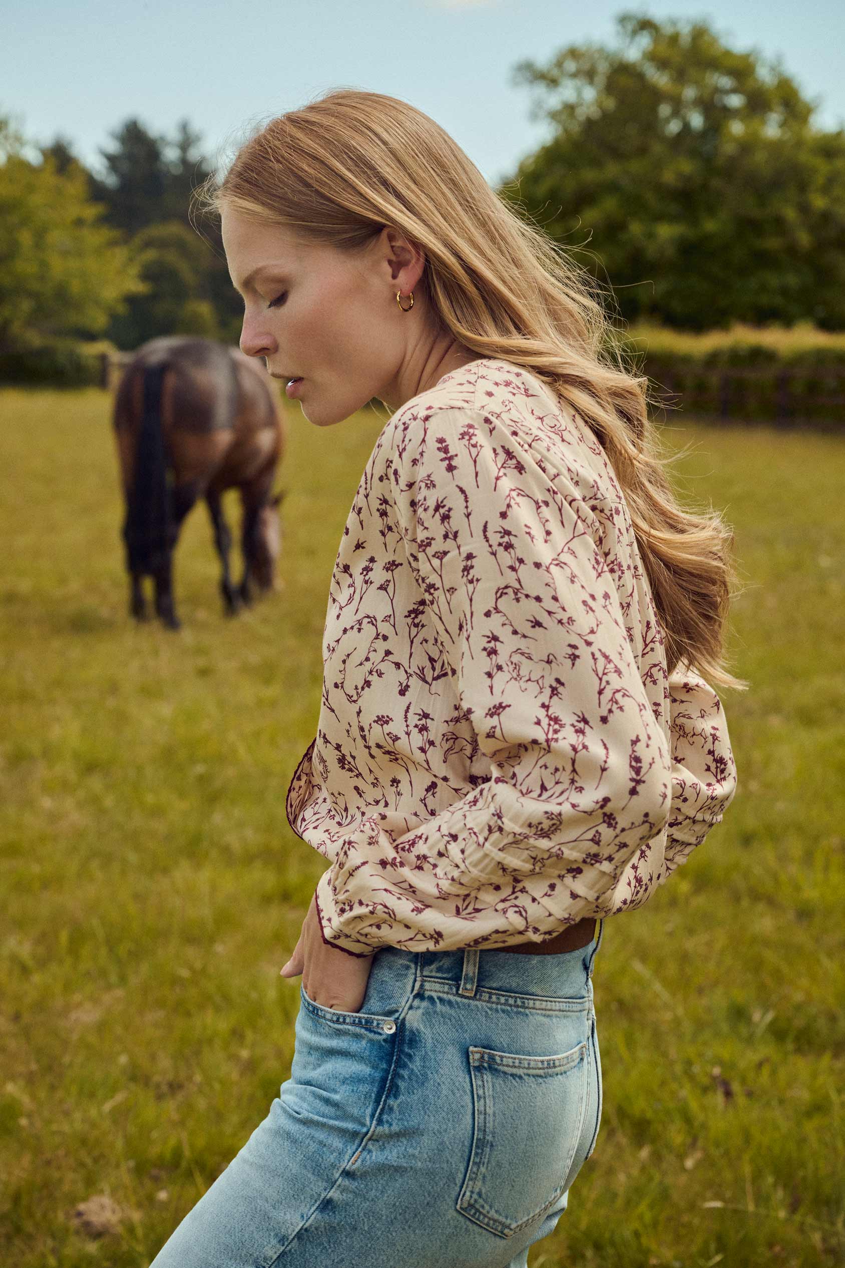 Iverna Printed Blouse - Image 5