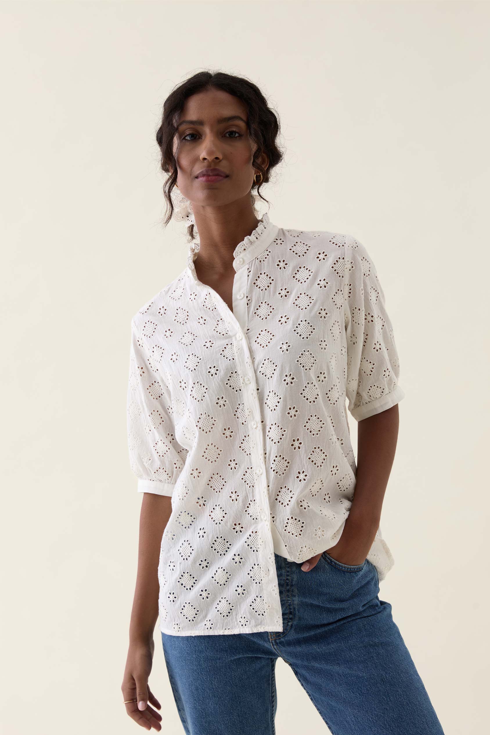 Mimbridge Broderie Shirt - Image 5