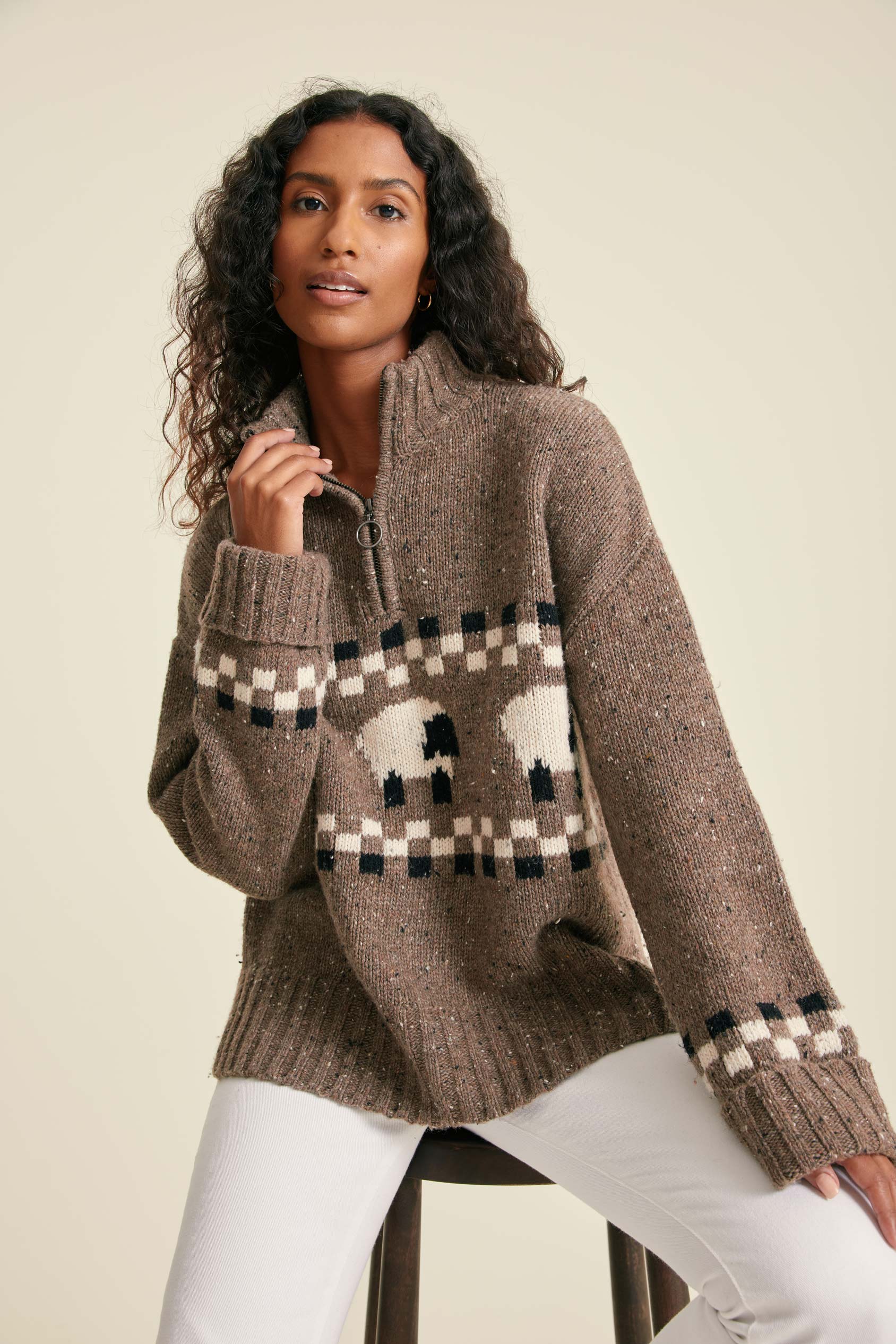 Montadale Sheep Half Zip Jumper - Image 7