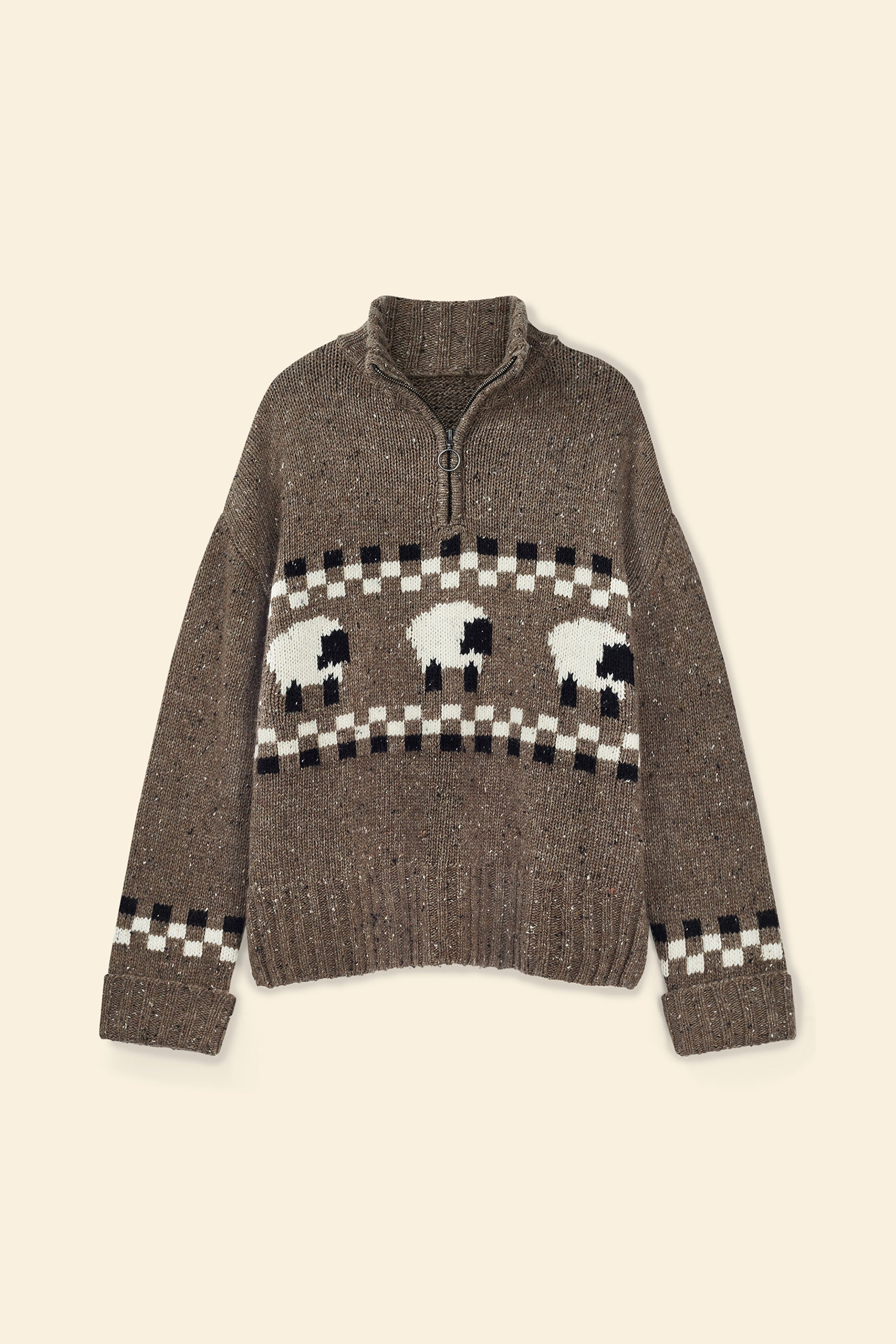Montadale Sheep Half Zip Jumper - Image 9