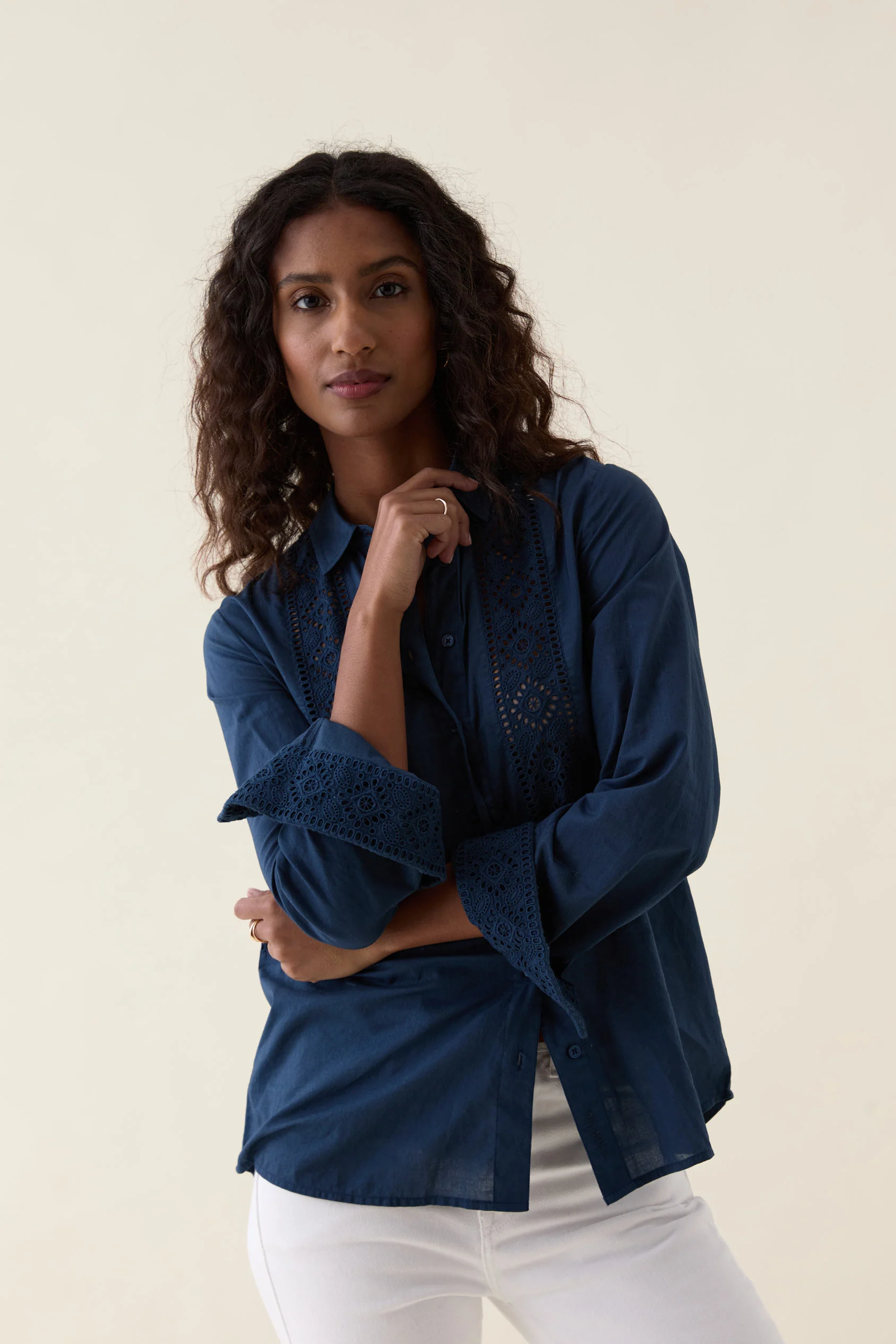 Newhaven Broderie Shirt - Image 3