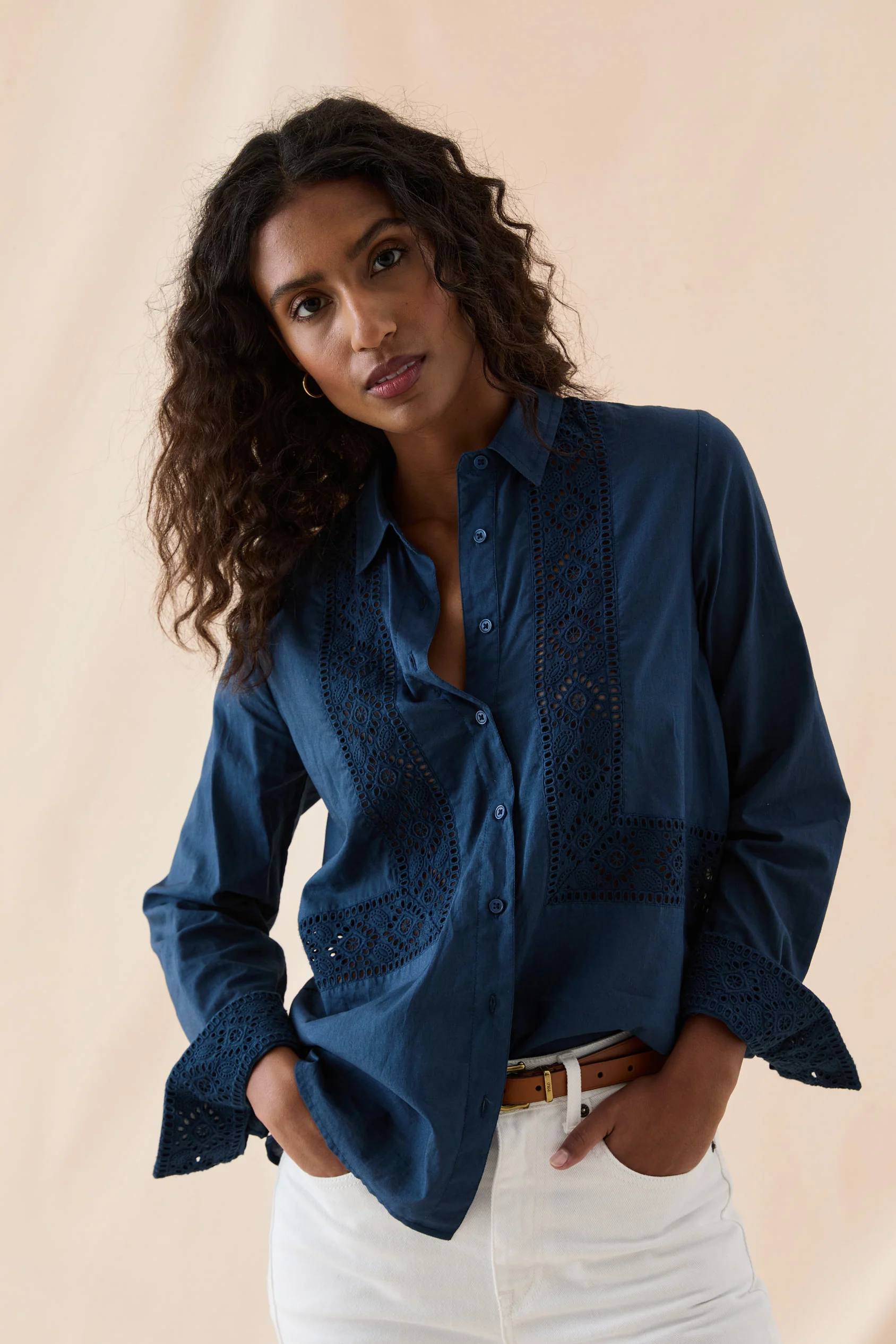 Newhaven Broderie Shirt - Image 5