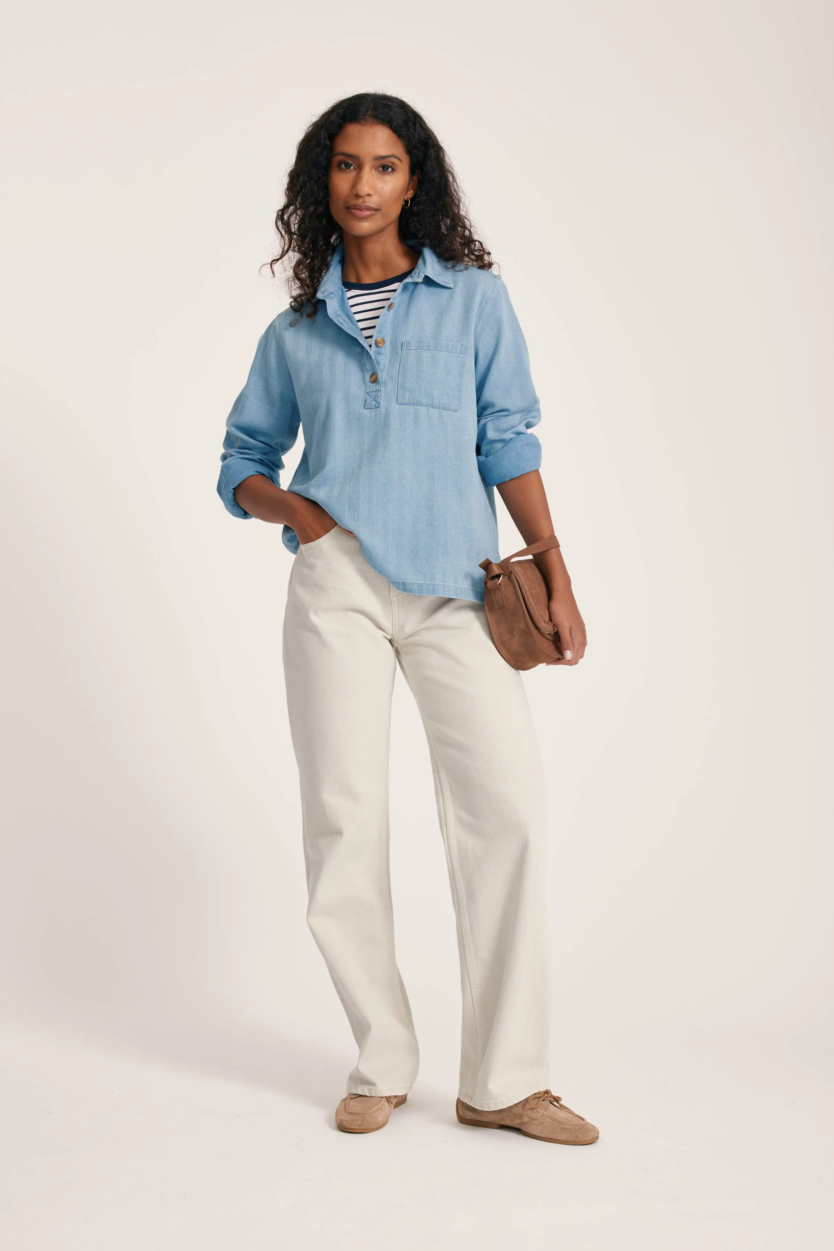 Avery Herringbone Deckshirt - Image 4