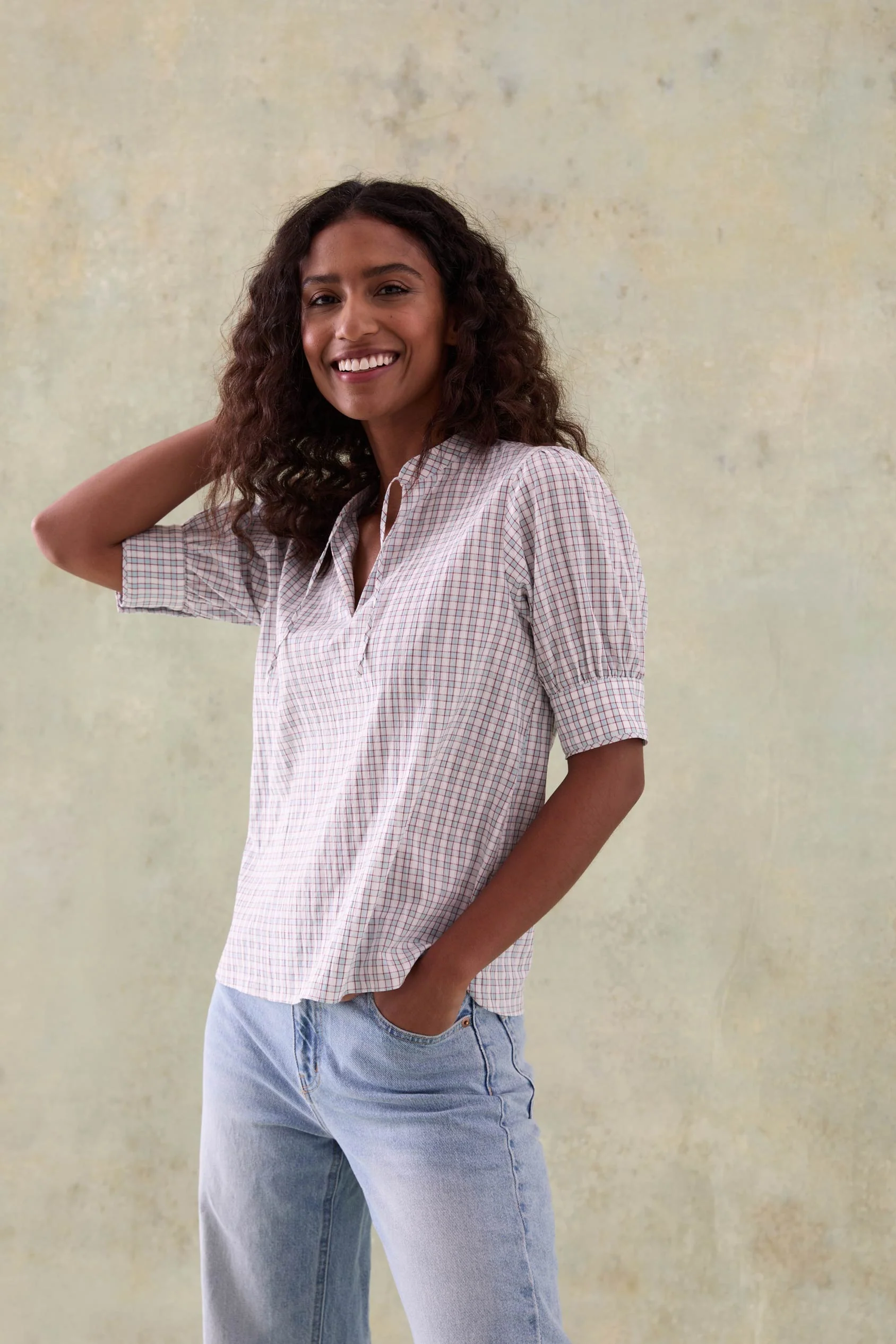 Waverley Gingham Blouse - Image 4